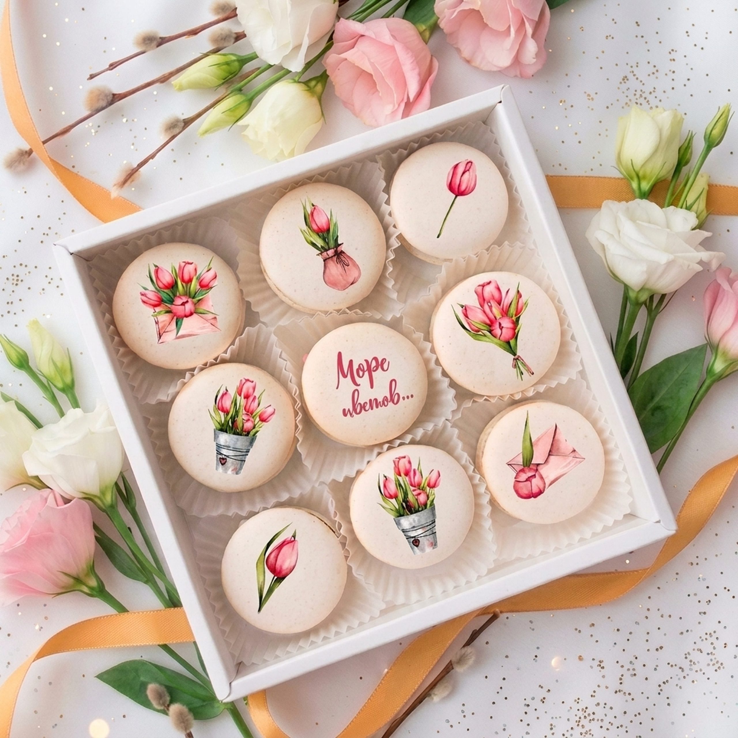 Набор из 9 макаронс