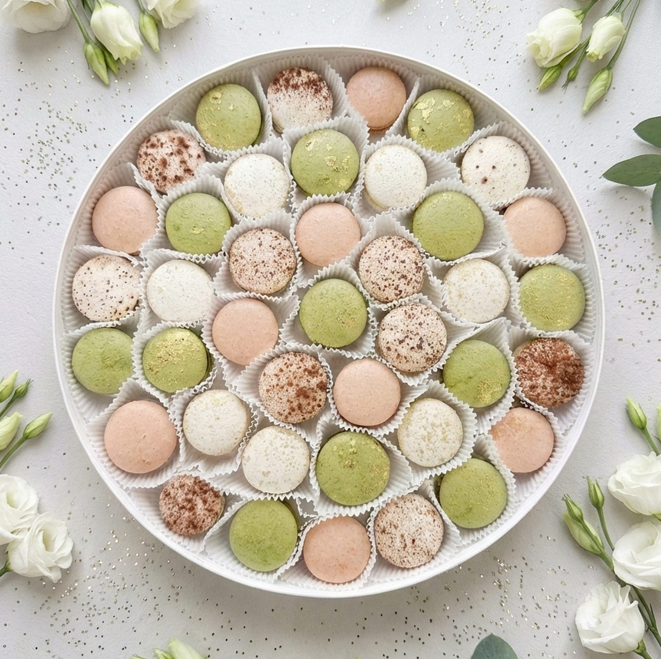 Набор макаронс большой "Карамельно-ореховое настроение"